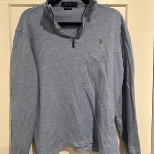 Ralph Lauren Light Blue Estate Rib Pullover - Size M